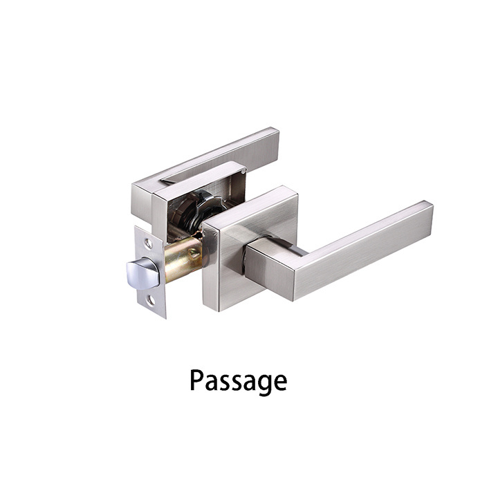 Zinc Alloy Bathroom Wood Door Security Mortise Hidden Door Handle Lock Mortise Lock Set Door Lock