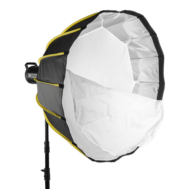 120cm Deep Parabolic Softbox Kit 16 Rods 16 Rods Collapsible Umbrella Honeycomb Grid Parabolic Softbox