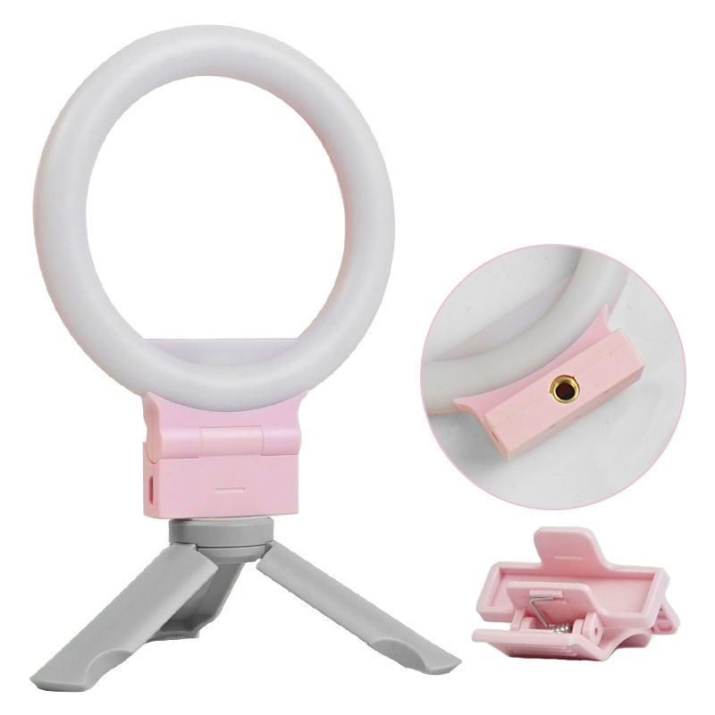 Portable Rechargeable Usb Camera Clip Photography Video Mobile Phone Led Ring Selfie Light