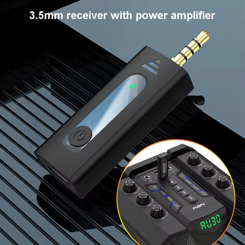 K35 Lavalier Wireless Double Microphone 3.5mm Round Jack Automatic Noise Reduction Cordless Outdoor Live Radio Microphone