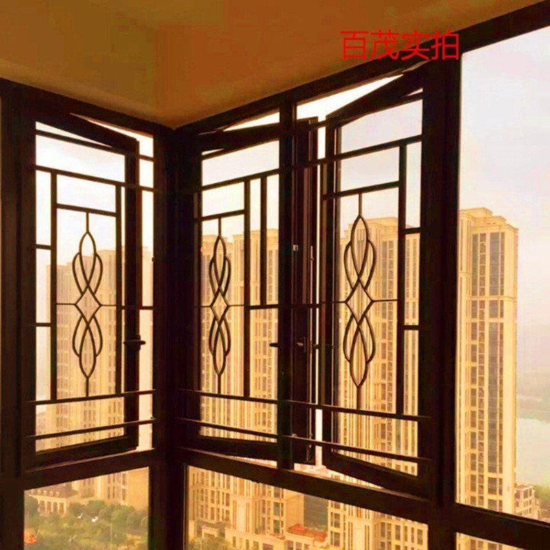 Wrought iron protective window decoration window balcony guardrail Child protection window anti-theft net