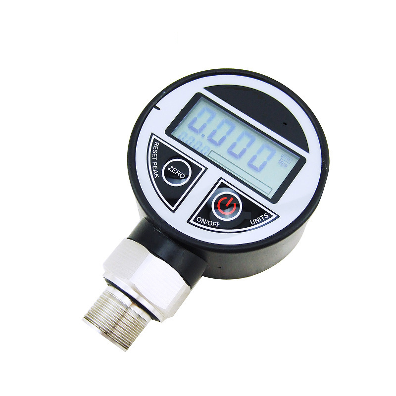 Square Car Biogas Sullair Screw Compressor Stainless Steel Diaphragm Seal Digital Hydraulic Jack Oil Pressure Gauge for Water