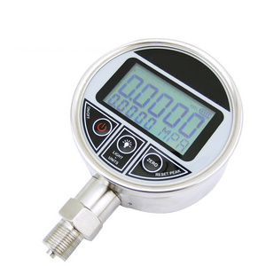 Square Car Biogas Sullair Screw Compressor Stainless Steel Diaphragm Seal Digital Hydraulic Jack Oil Pressure Gauge for Water