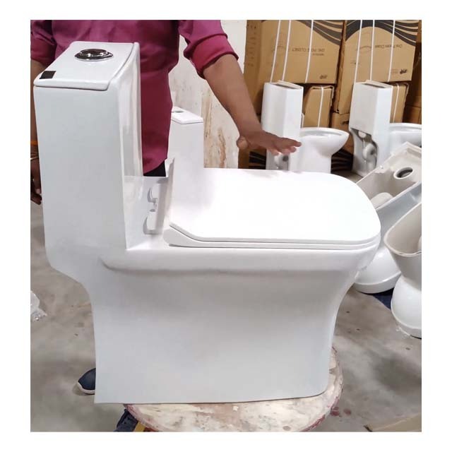 High Quality Middle East One Piece WC Toilet Seat Belino -106 Ceramic White Bathroom Toilet Seat Home Hotel