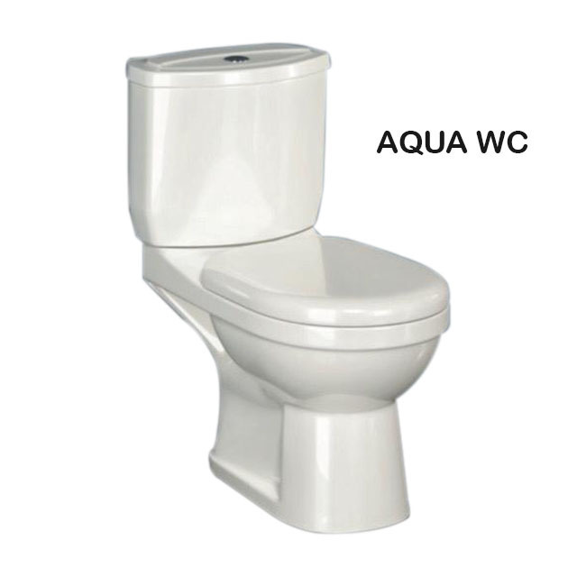 Modern Bathroom Toilet Seat Aqua Wc Tow Piece Ceramic Sanitary Ware White PP Soft Seat Cover Toilet Seat WC