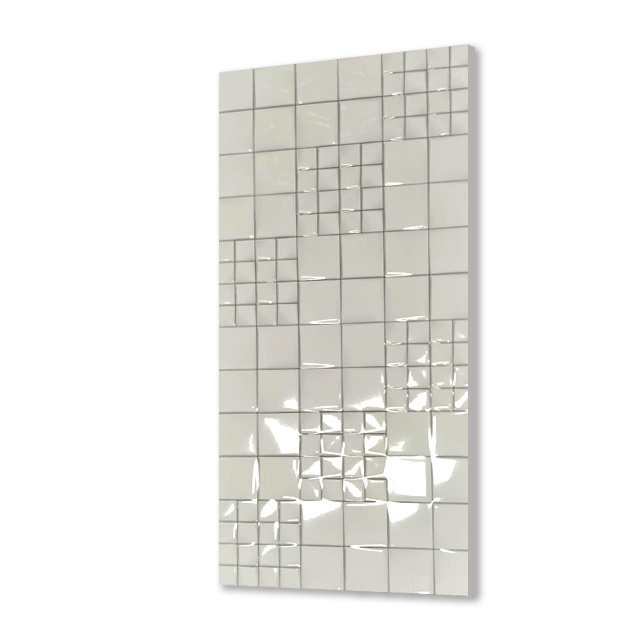 White Ceramic Tile 300x600mm Glossy Wall Tiles Modulat Home Elevation Design for Bathroom Kitchen Hotel Interior Walls