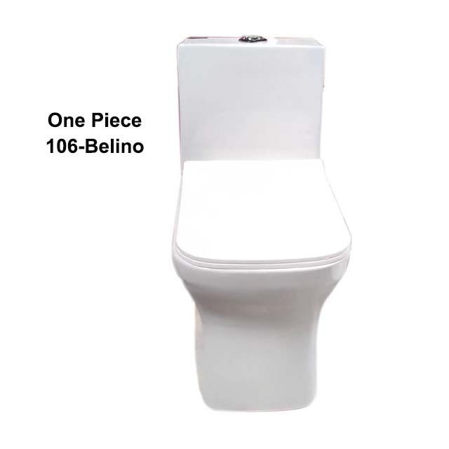 High Quality Middle East One Piece WC Toilet Seat Belino -106 Ceramic White Bathroom Toilet Seat Home Hotel