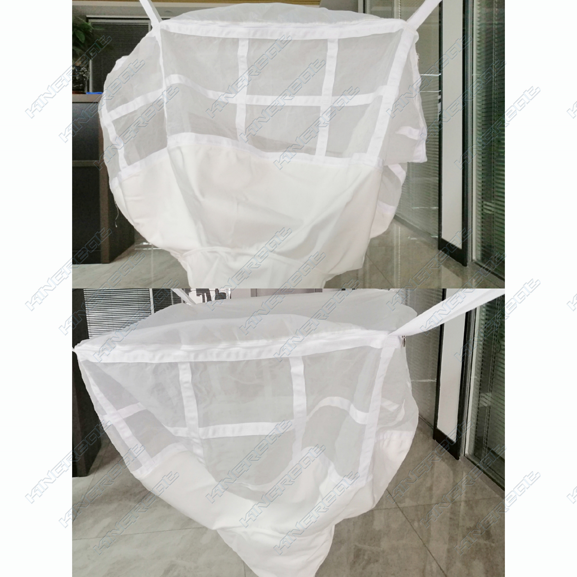 Metal Zipper Dewatering Filter Bags For Industry