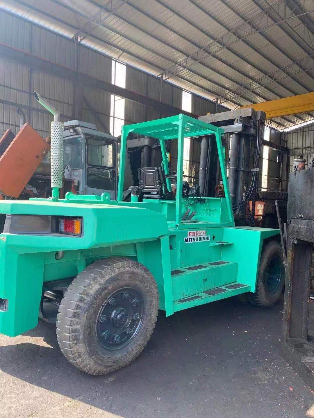 Used Forklift FD150, Good Price Japan Original FD150 Mitsubishi 15 tons Diesel forklift