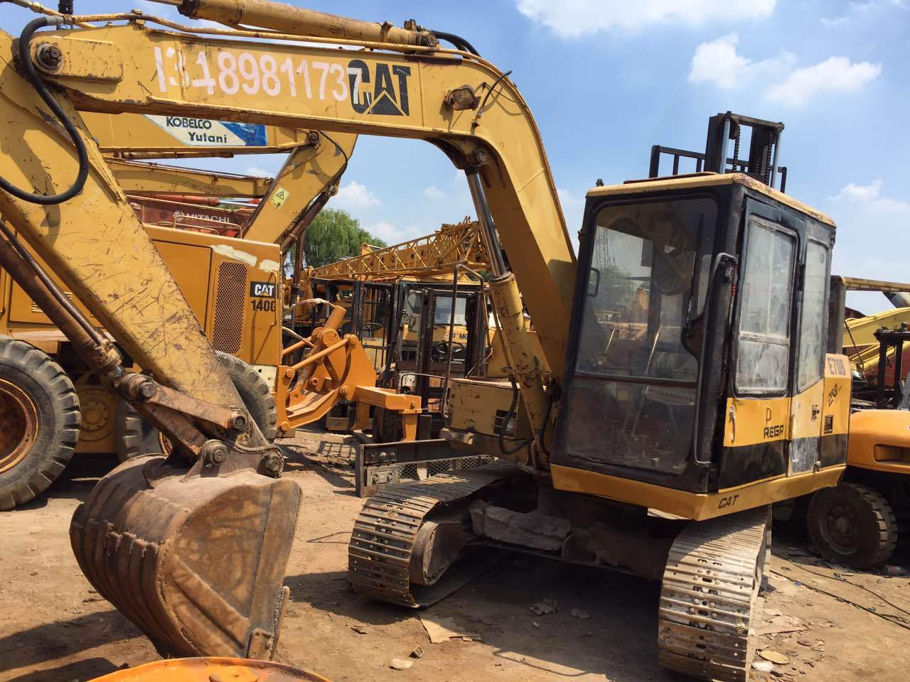 used Caterpillar E70B /Cat E70 b excavator/cat E120B/ E70 B USED CAT Crawler Excavator with working condition in stock