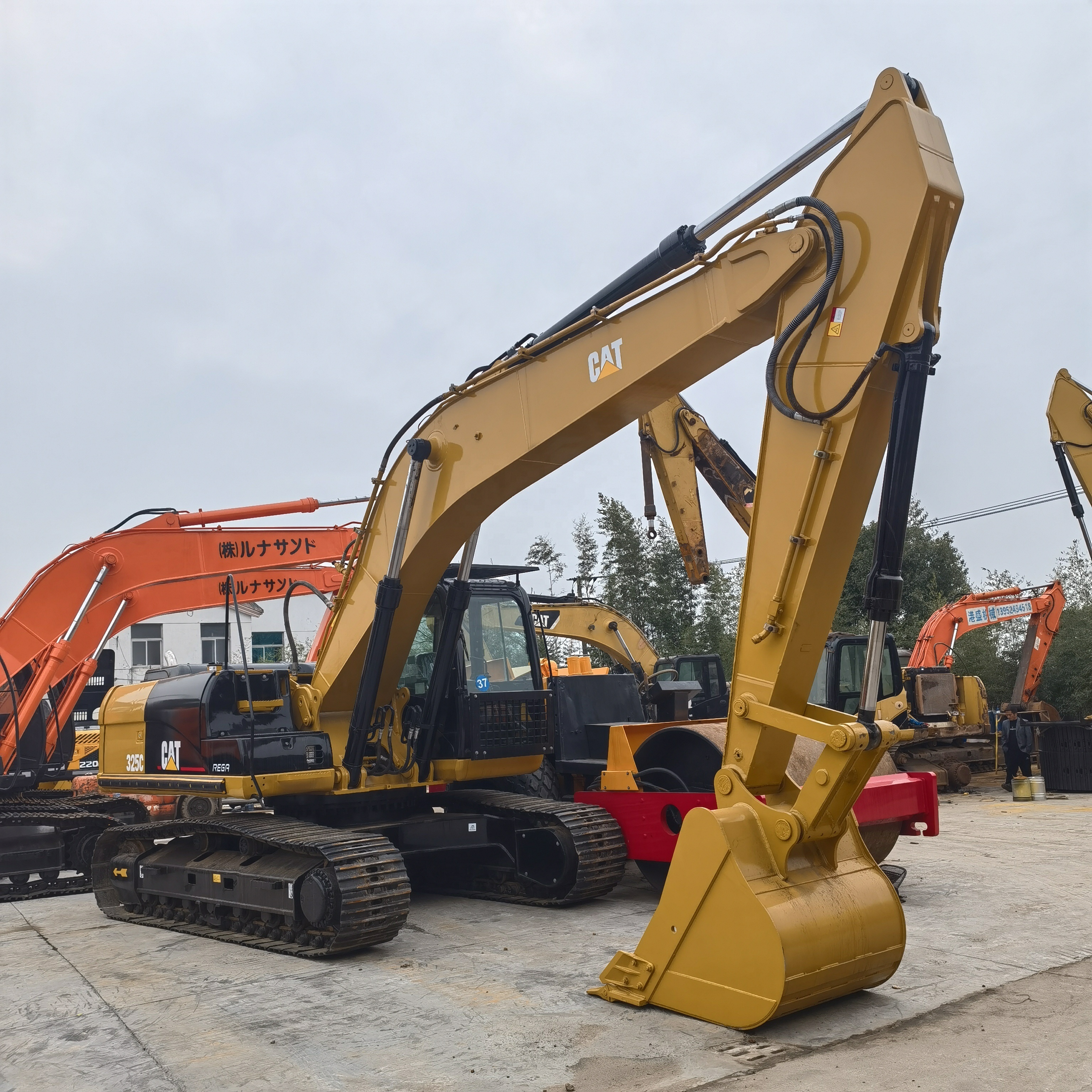 second hand Used CAT Caterpillar 325C Excavator 25 ton equipment 325 used cat excavator used crawler excavator in stock