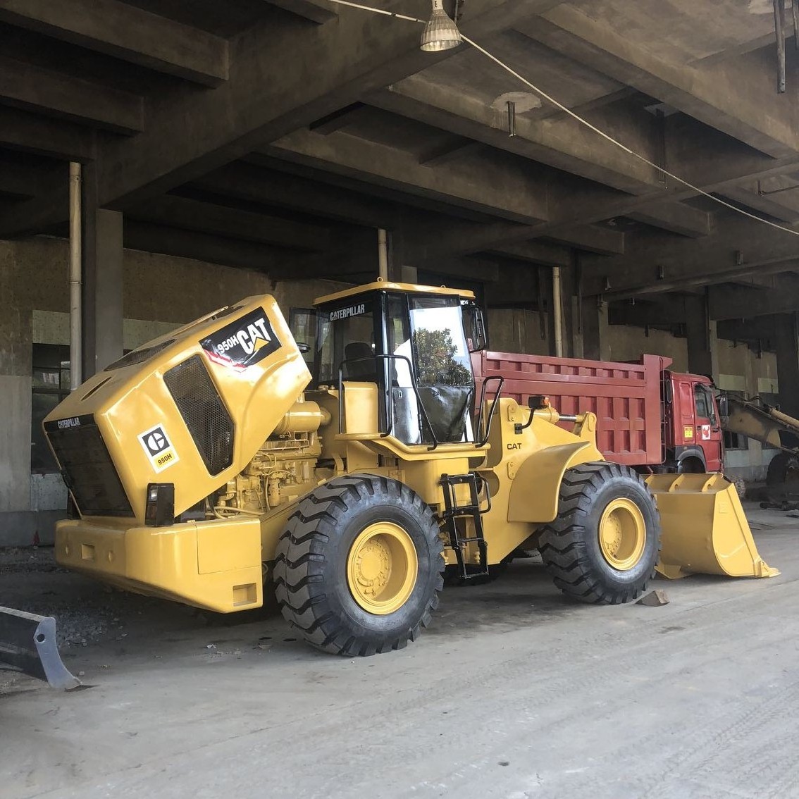 wheel loader used good condition cat 950h 950G 950F 950E 950B 950GC 950D caterpillar in shanghai for sale