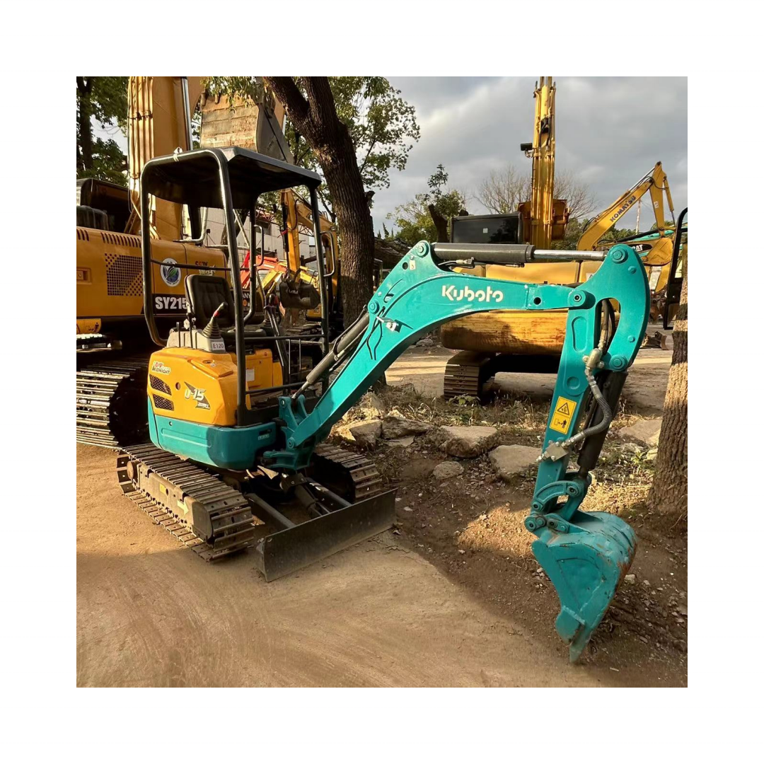 Nearly New Second-hand Japanese brand Kubota U15 crawler excavator  mini digger machine high power heavy eqipment U20/U35