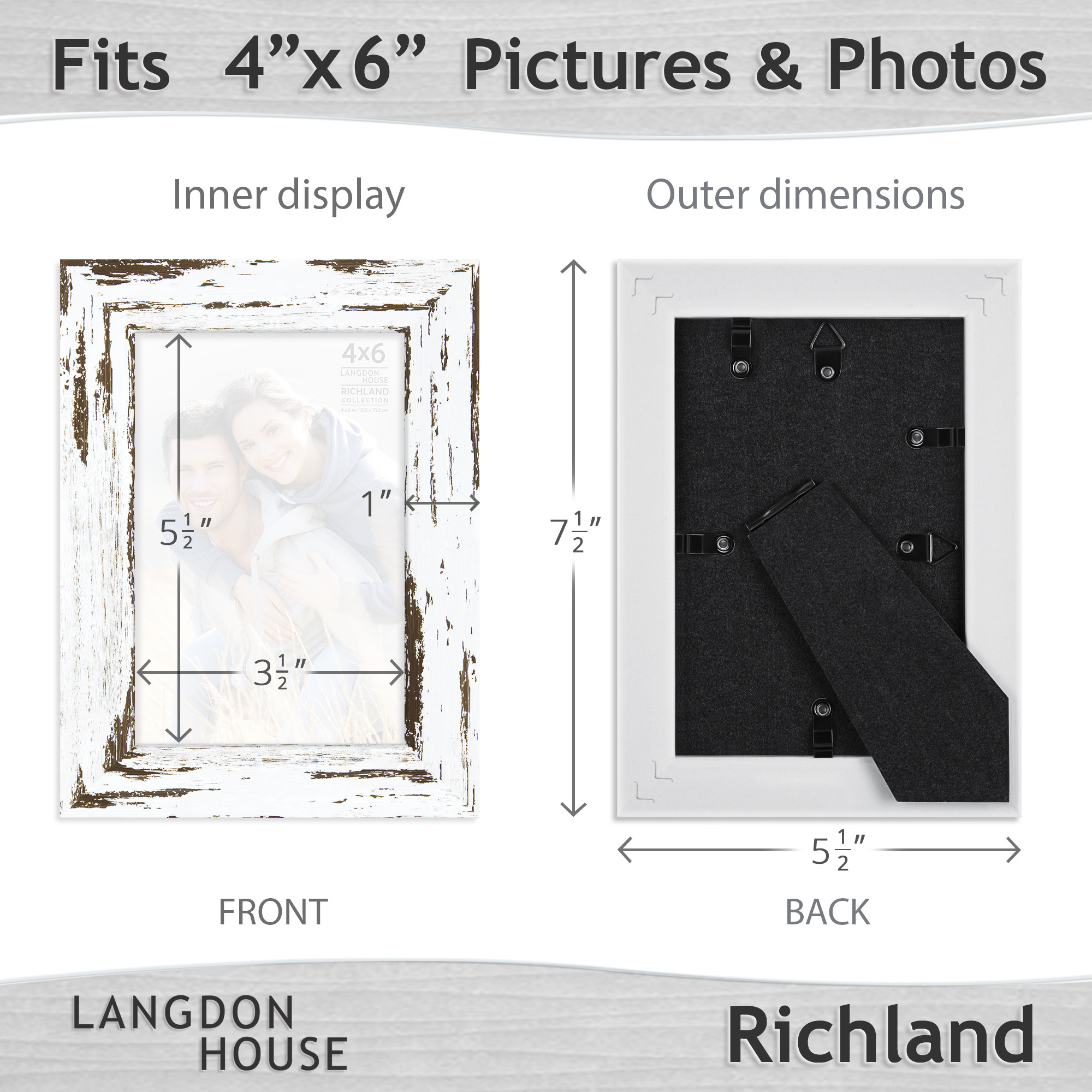 Factory Free Sample Popular Wholesale Customized Family Wall Wood Photo Frame Vertical 4x6