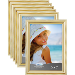 Wholesale Wedding Desk Home Decorate Picture Frame PS Plastic 5X7 Small Photo Frame