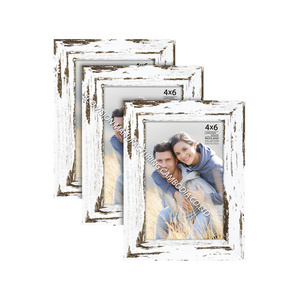 Factory Free Sample Popular Wholesale Customized Family Wall Wood Photo Frame Vertical 4x6" Size Picture Frame From Cambodia