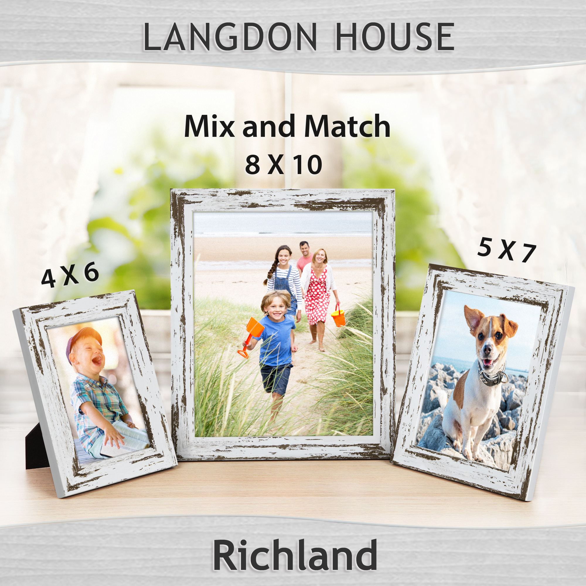 Factory Free Sample Popular Wholesale Customized Family Wall Wood Photo Frame Vertical 4x6