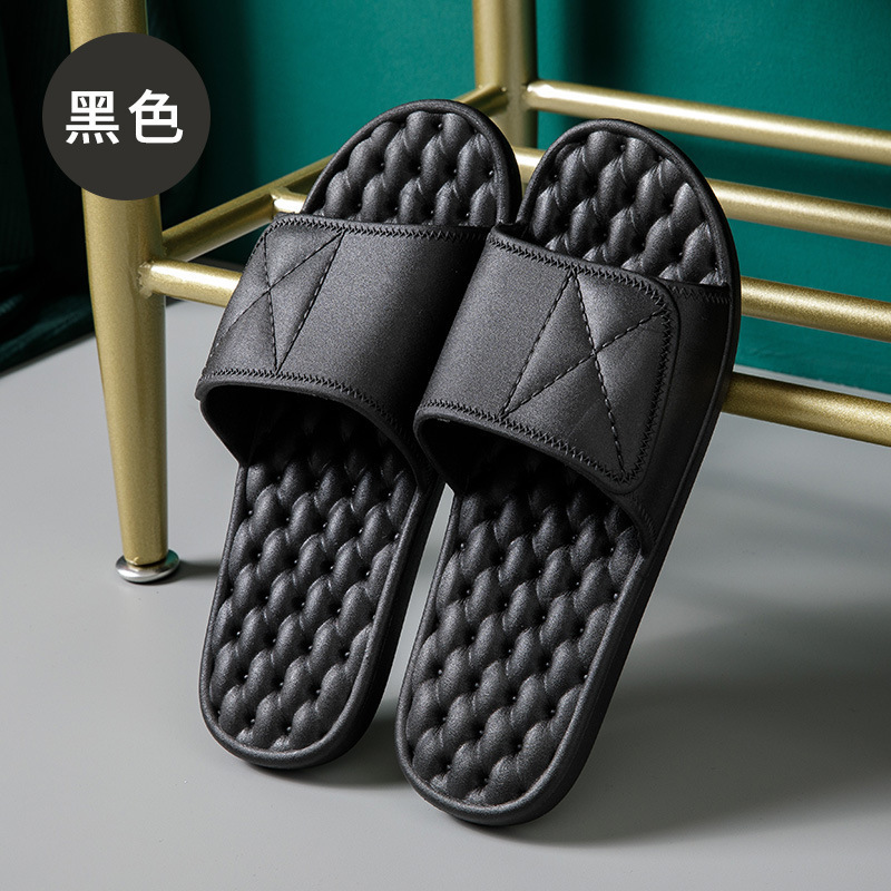 Home slippers female summer home non-slip comfortable massage non-slip foot massage acupressure slippers for couple