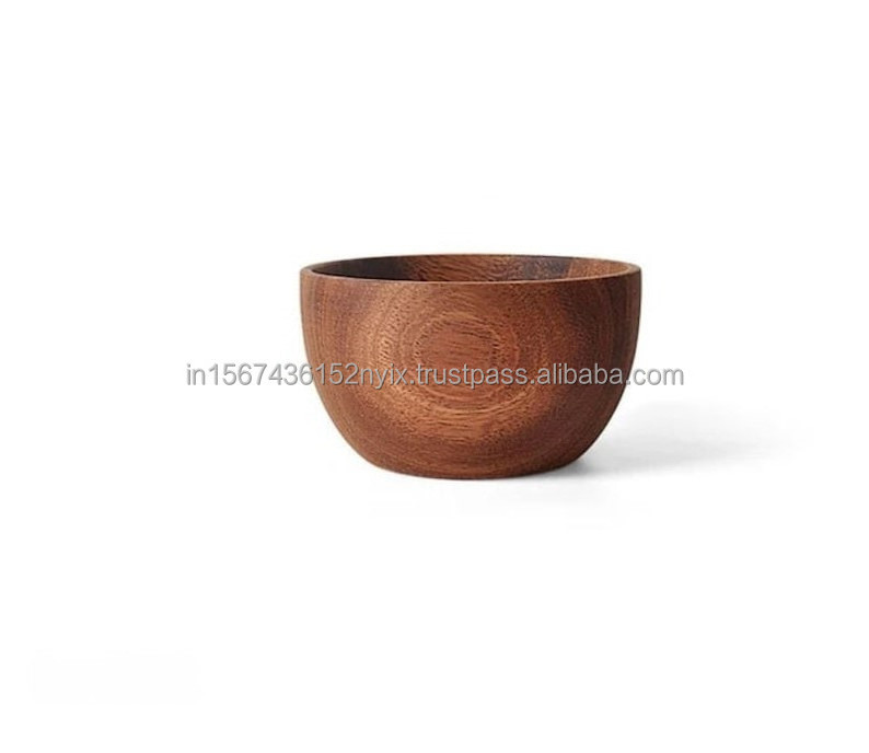 Mango wood serving bowl Shabby chic aesthetics Retro appeal