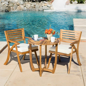 Acacia Finish Acacia Wood 3Pc Bistro Set- Hotsales 2024