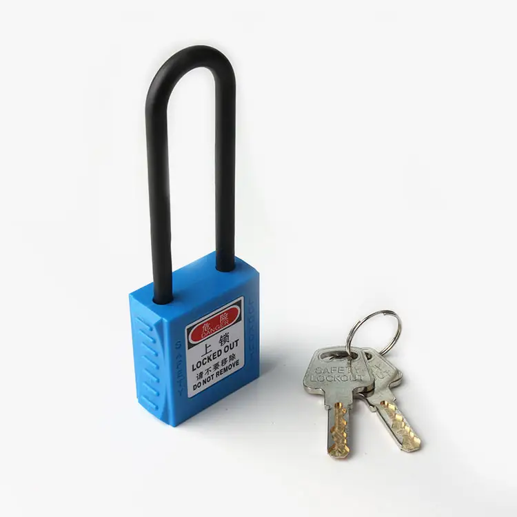 Pad Locks Loto ABS Safety Padlock with Key Industrial Top Security 76mm Padlocks Keyed Alike & Keyed Differ Steel and Nylon 38mm