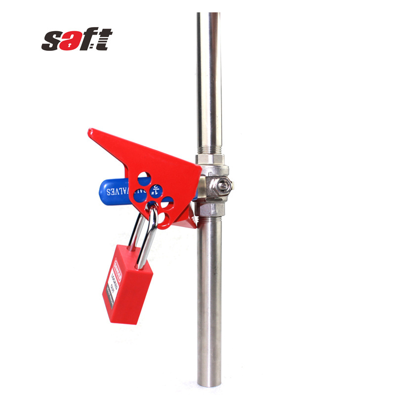 Saft Metal Ball Valve Lockout Devices Handle Safety Locks For 6.35mm to 25mm Safety Lockout