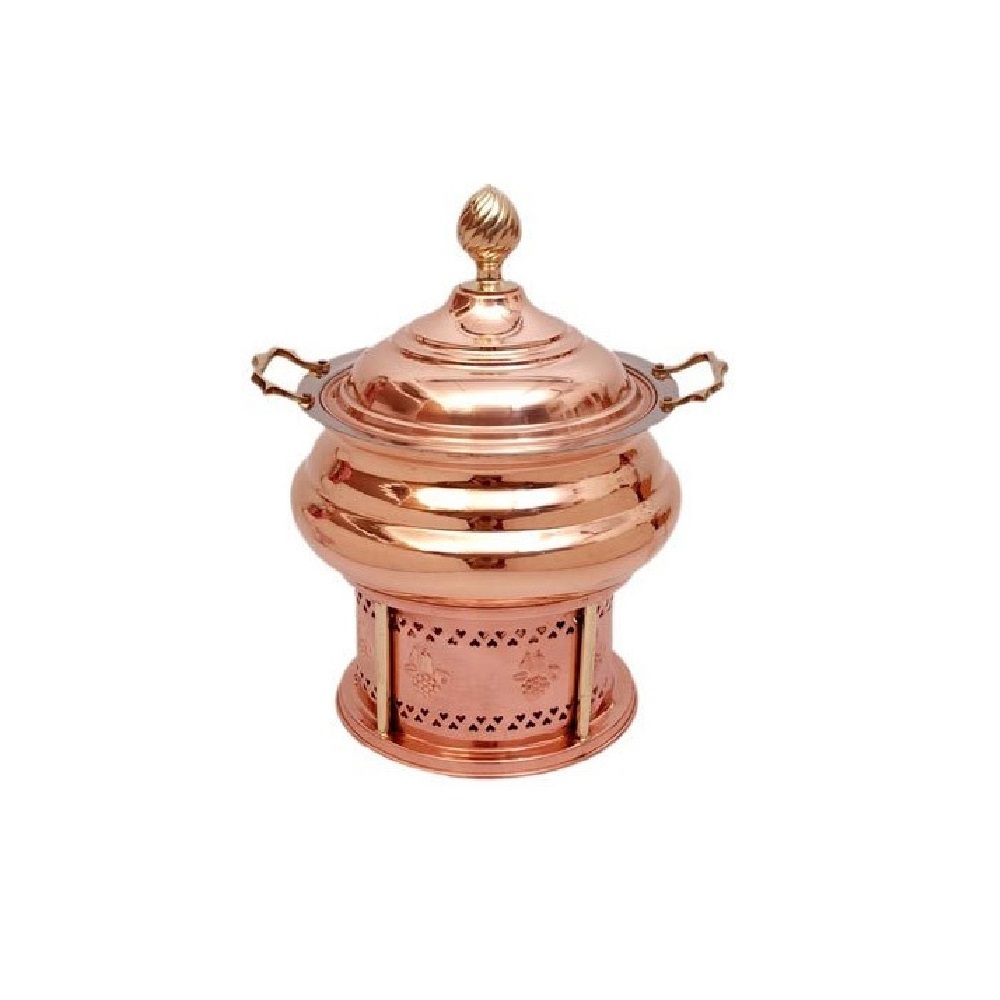 Hot Sale Stainless Steel Luxury Golden Buffet Equipment Stainless Steel Oval Food Warmer Chafing Dish