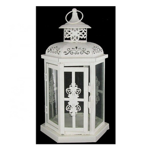 Metal Glass Small Christmas Decorative Lantern