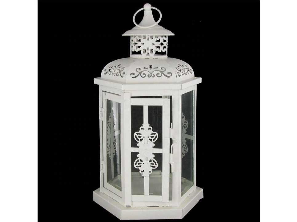 Metal Glass Small Christmas Decorative Lantern