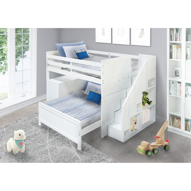 Bunk Bed Adult Twin Over Full Bed Wooden Hardwood For 2-3 People Modern For Sale Kids Bedroom Sets From Vietnam Manufacturer