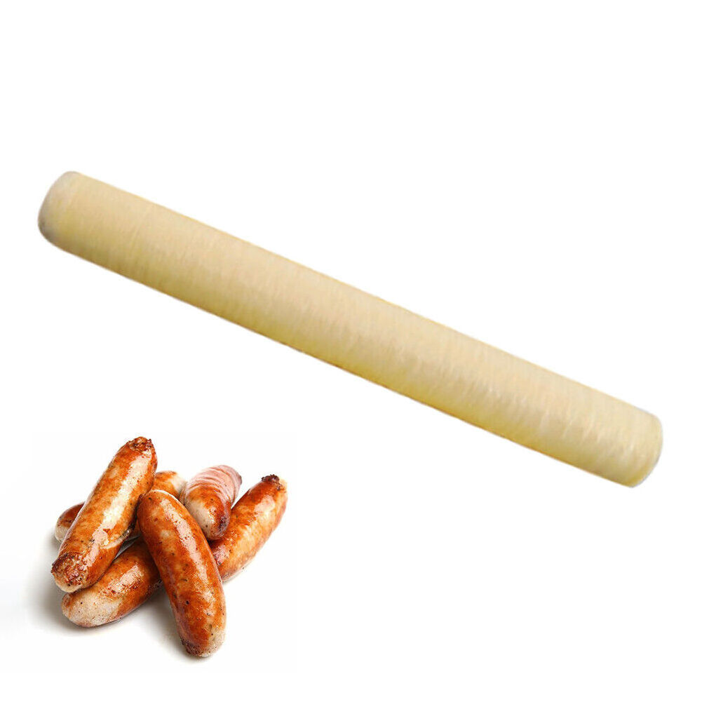 Easy Processing Cooked Smoked ARTIFICIAL GUTS Sleeve Stretch Film Clear Edible Collagen Sausage Casing Artificial