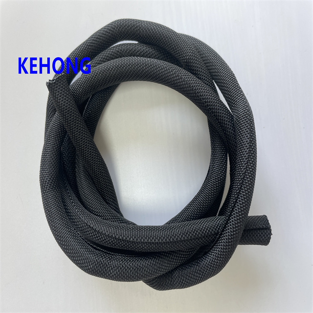 Heat Resistant Expandable Wire Protection Braid Sleeving Cable Black  PET Braided Cable Sleeve