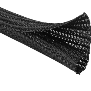 Heat Resistant Expandable Wire Protection Braid Sleeving Cable Black  PET Braided Cable Sleeve