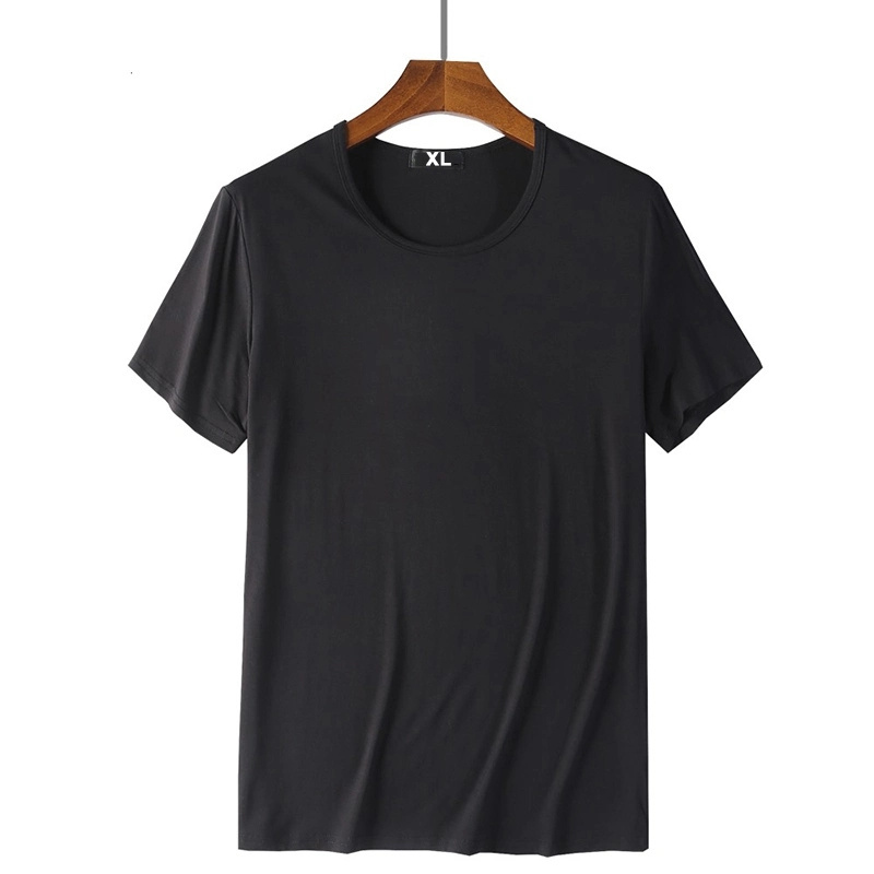 High Quality men's bamboo tshirt men gym O-Neck  bamboo t-shirts design Custom logo  plain sportswear  bamboo t shirts