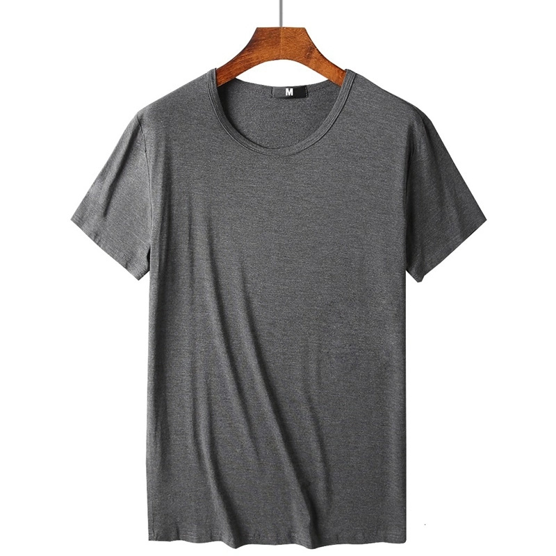 High Quality men's bamboo tshirt men gym O-Neck  bamboo t-shirts design Custom logo  plain sportswear  bamboo t shirts