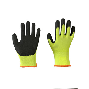 Polyester Liner Nitrile Sandy Coated Gloves for Kids Garden Gloves