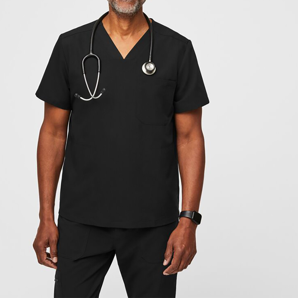 Fashion Customized Doctor Scrubs Uniforms tops Medical Scrubs Uniform Men With Custom LOGO