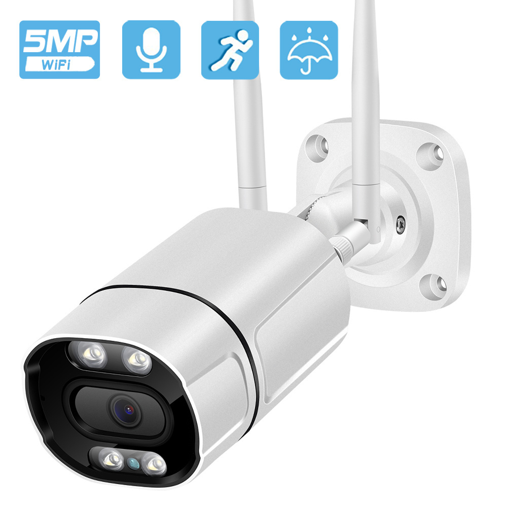 5MP IP Camera WiFi Outdoor Security Camera 3MP Wi Fi Video Surveillance Wireless Wired Wi-Fi CCTV Weatherproof iCSEE IP Camara