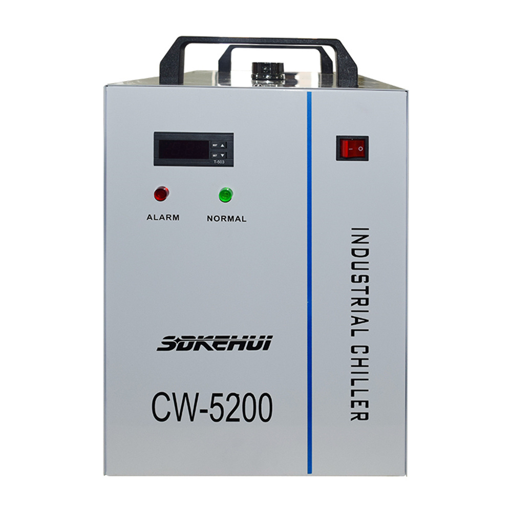 CW-5000DG Industrial Water Chiller 220V 80/100W CO2 Laser Tube Cooler New Home & Restaurant Use Motor Engine Core Components