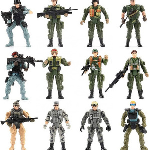 Custom Soldiers Action Figures Play set with Military Weapons Accessories military action figures