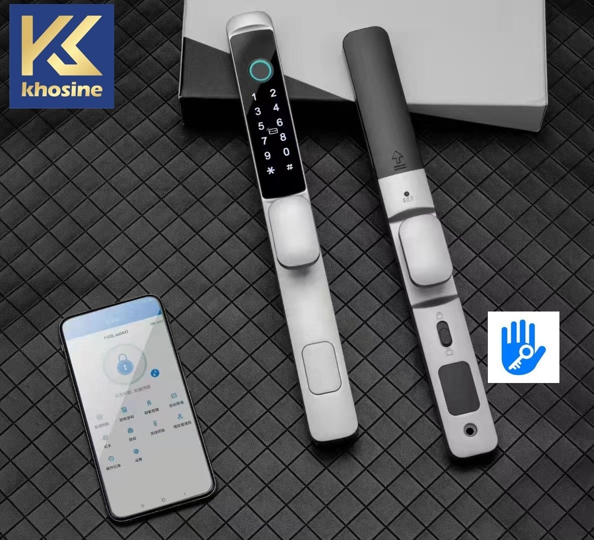 Khosine KH-03 Waterproof Good Quality Aluminium Alloy Door Smart Locks with TTLOCK APP Smartphone APP Remotely Unlock Biometric