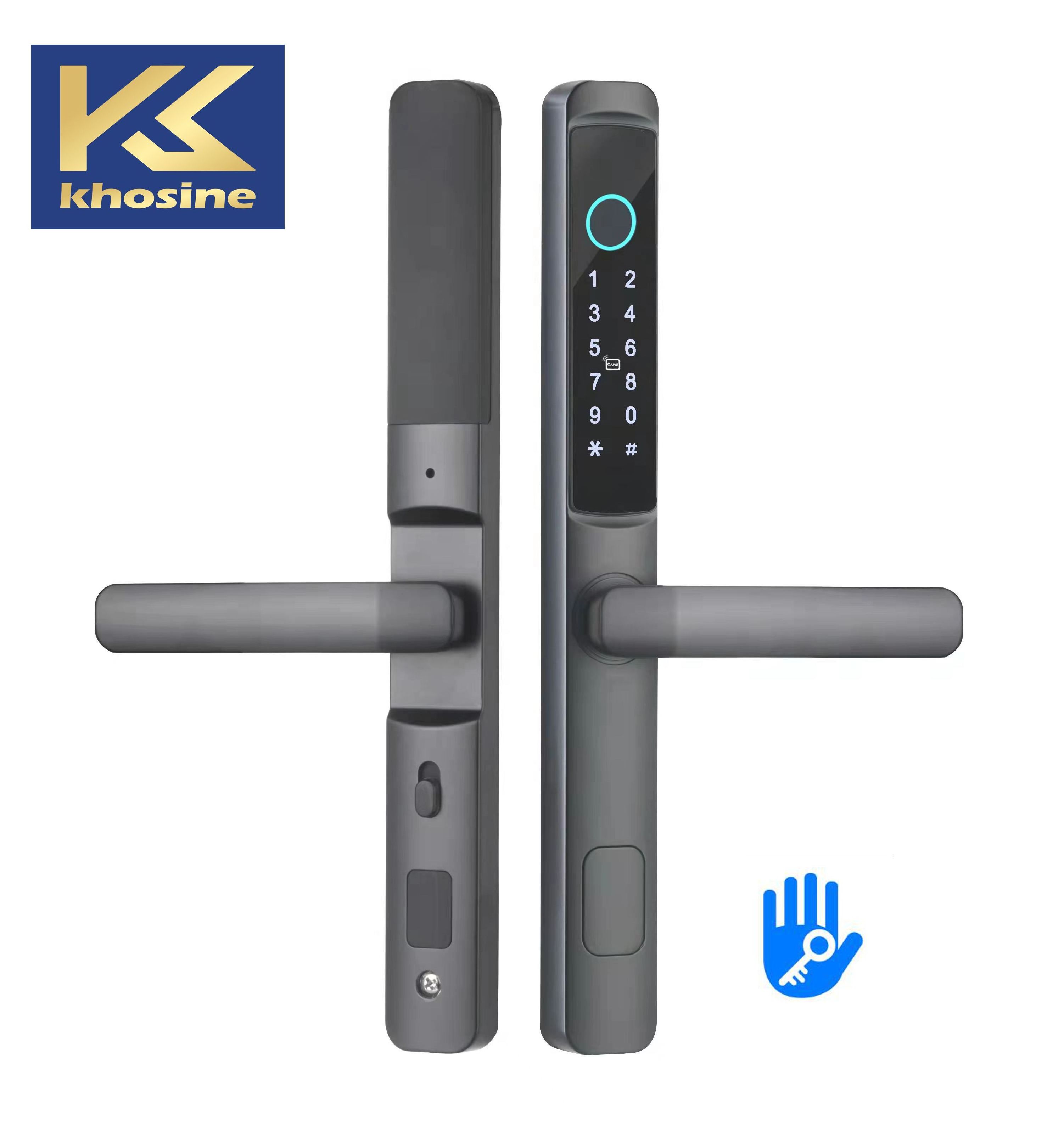 Khosine KH-03 Waterproof Good Quality Aluminium Alloy Door Smart Locks with TTLOCK APP Smartphone APP Remotely Unlock Biometric