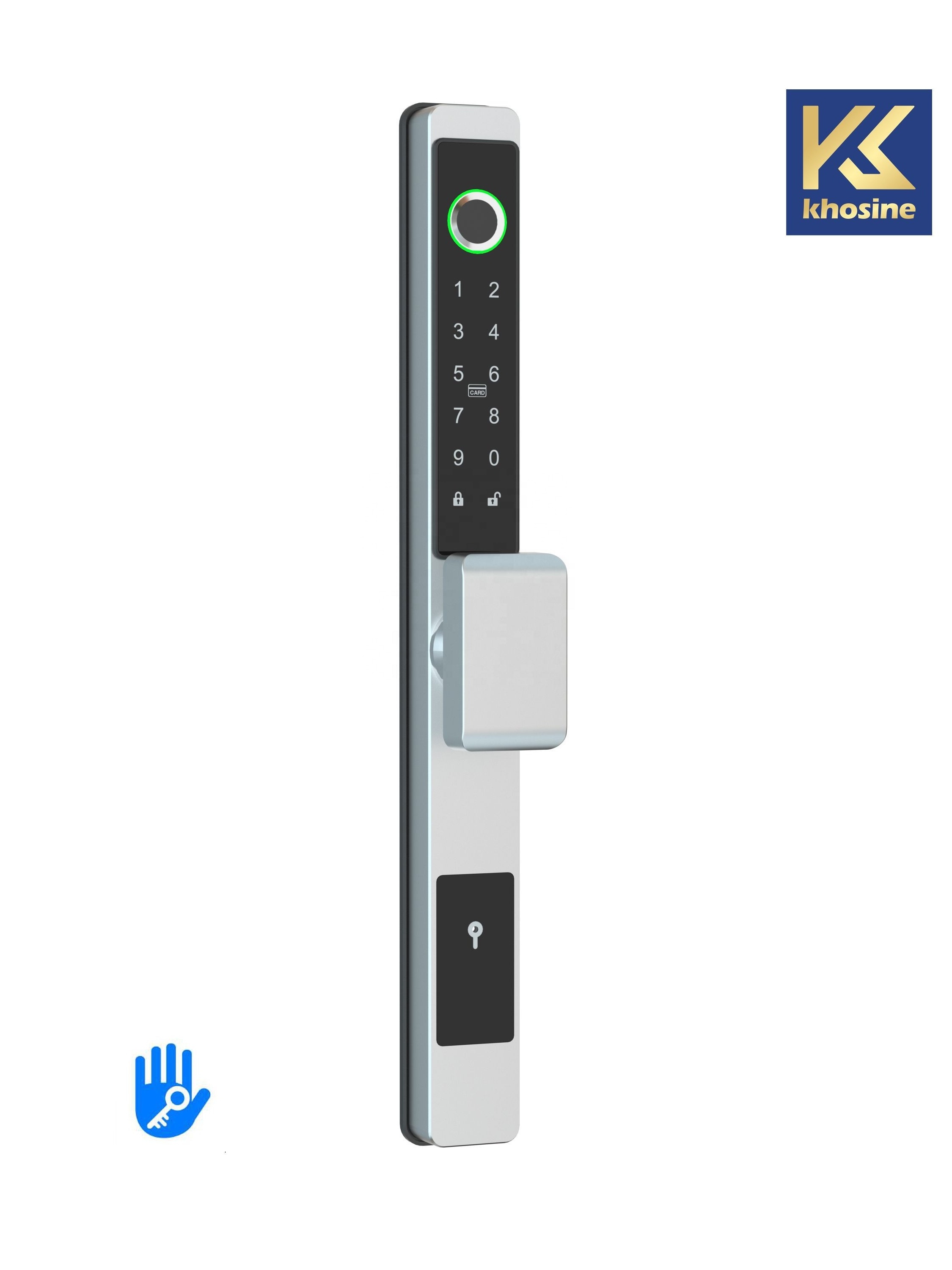 Khosine KH-04 Hot Selling Aluminium Alloy Door Lock Broken Bridge Doors with TTLOCK APP Remotely Unlock Fingerprint Smart Locks