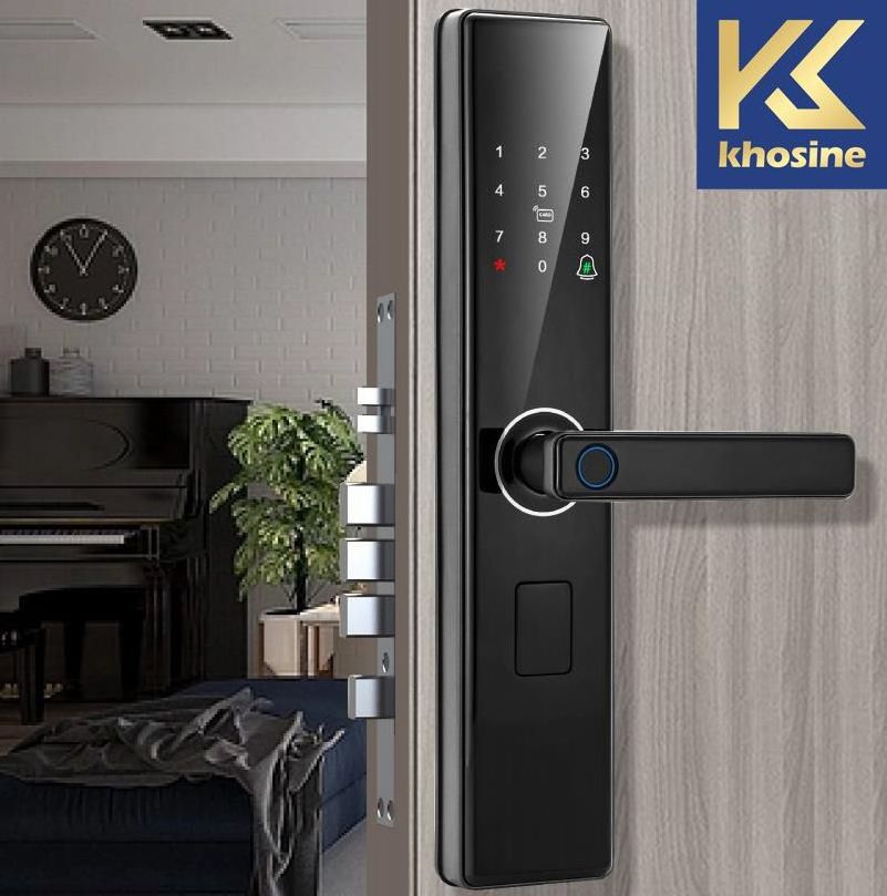 Khosine HS-02 Fingerprint Smart Door Lock with WiFi Tuya APP or Blue Tooth / WiFi TTLOCK APP Smart Phone Remotely Unlocking