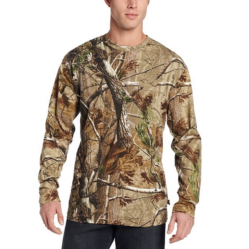 Outdoor Real Tree men's t-shirt Hunting Clothing Hiking Camping t shirts Realtree Camo Shirt