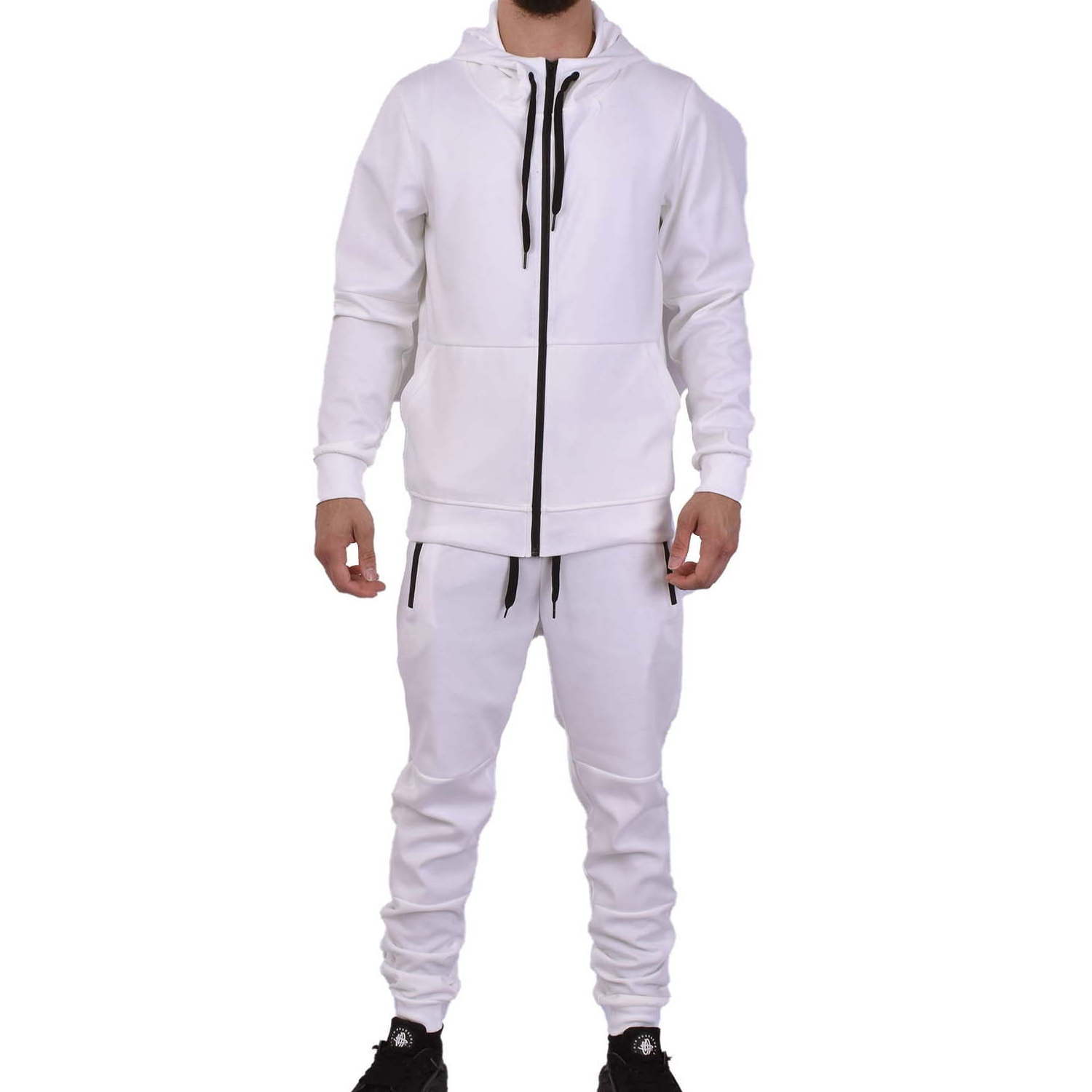 Top Sale 100% Cotton Men Tracksuit Custom Jogger Set Private Label Blank Jogging Sweat Suit Men's Tracksuits