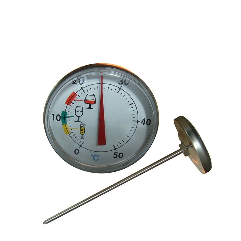 Dial 1.75inch/45mm wine bottle thermometer temperature measuring instruments for wine