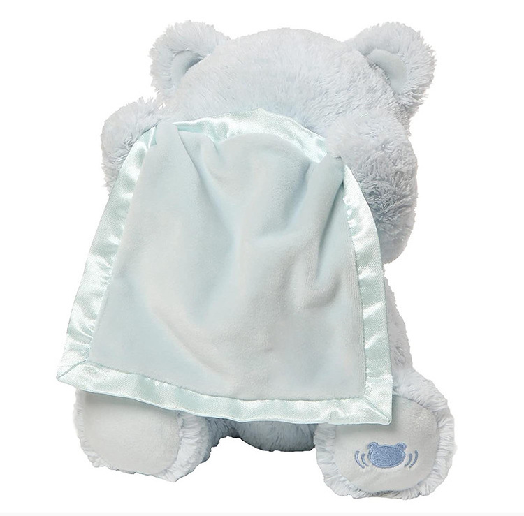 Kawaii Hide And Seek Bear Toy Children's Day Gift Baby Plush Learn To Talk Peekaboo Handkerchief  Bear