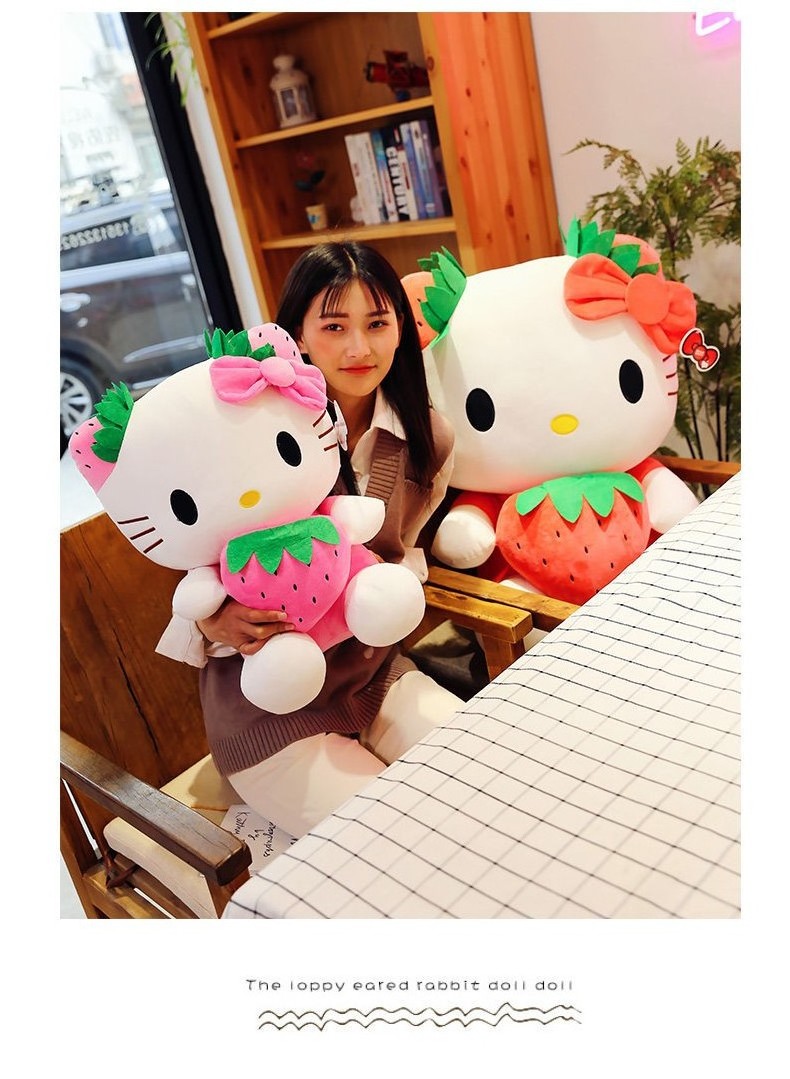 Hot selling Kitty Cat Plush Toys Kawaii Cat Girls Plush Doll Soft Stuffed Cartoon Pink Doll Birthday Gift For Children