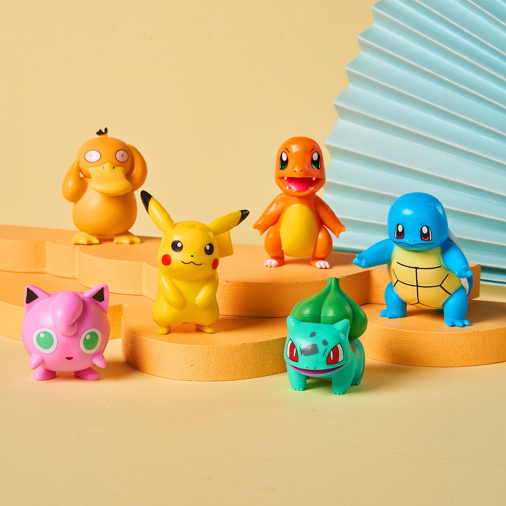 Wholesale Pokemoned Figure Toys Picachu Psyduck Blind Box Gachapon Machine Doll  PVC Ornaments